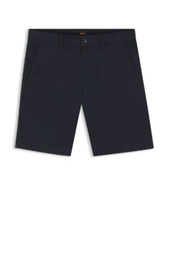 Slim-fit chino shorts in printed stretch cotton