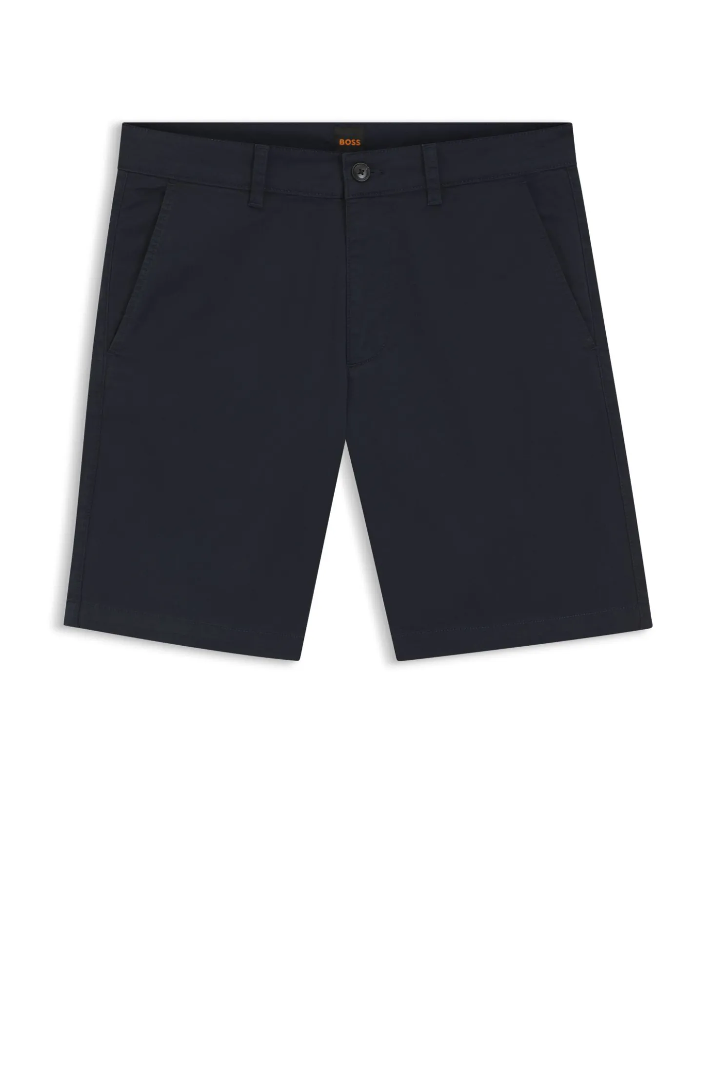 Slim-fit chino shorts in printed stretch cotton