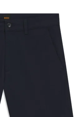 Slim-fit chino shorts in printed stretch cotton