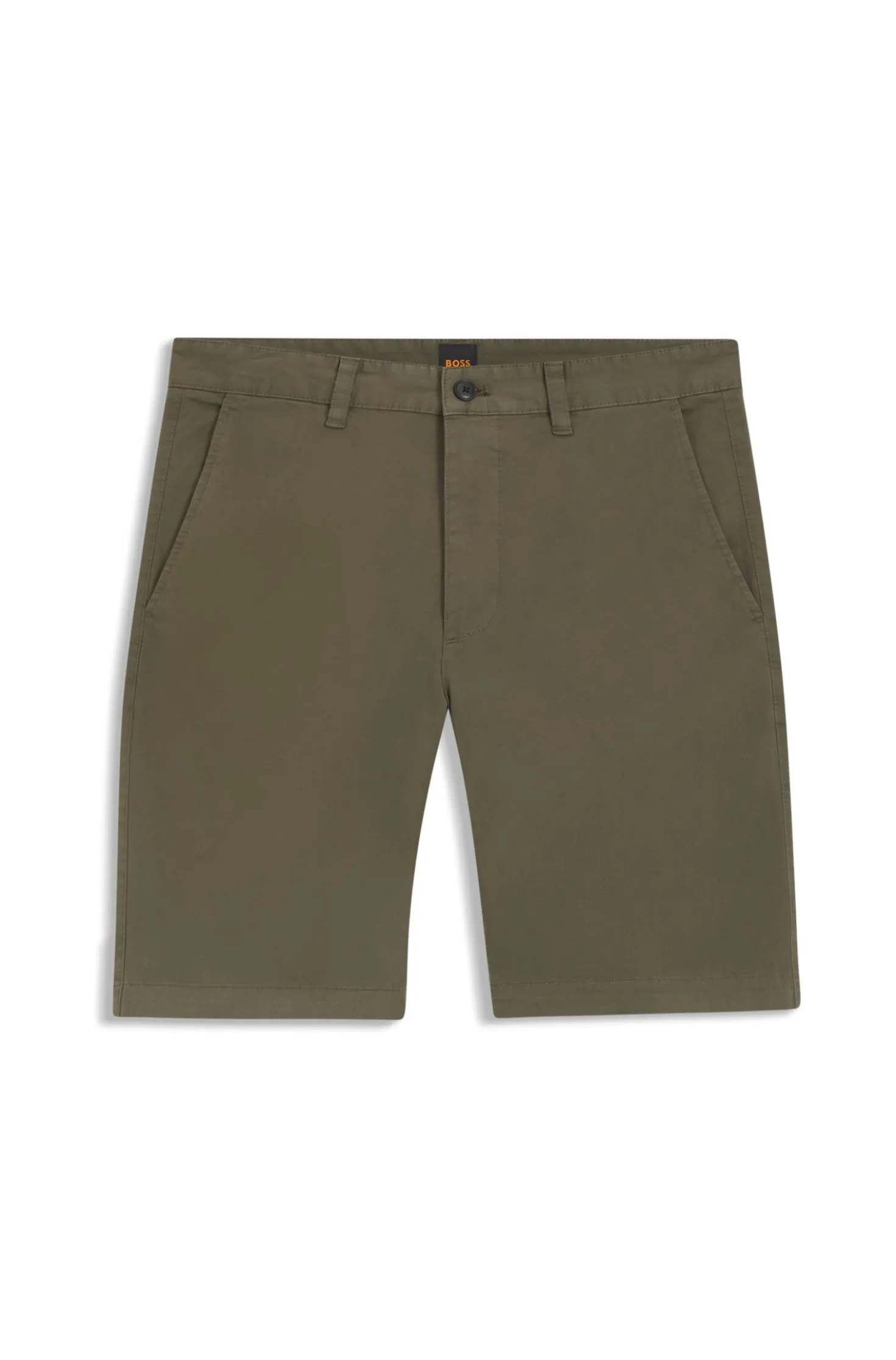 Slim-fit chino shorts in stretch cotton