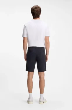 Slim-fit chino shorts in stretch cotton
