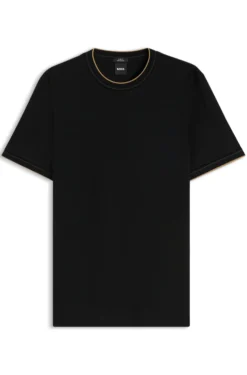Slim-fit cotton T-shirt with crew neck
