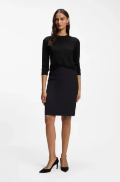 Slim-fit crew-neck sweater in merino wool