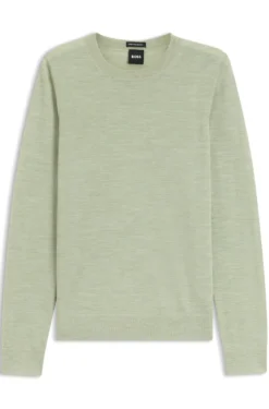Slim-fit crew-neck sweater in merino wool
