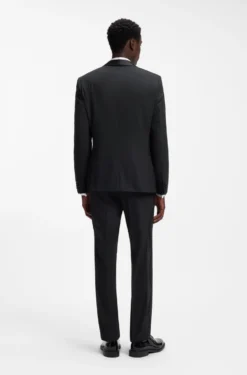 Slim-fit evening suit in stretch twill