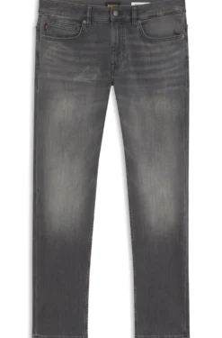 Slim-fit grey jeans in flexible soft-motion denim