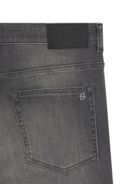 Slim-fit grey jeans in flexible soft-motion denim