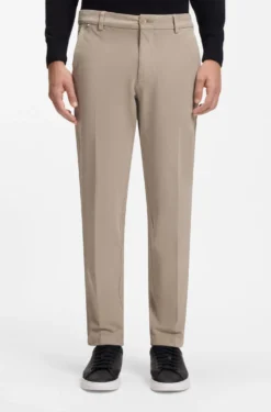 Slim-fit heritage trousers in stretch cotton
