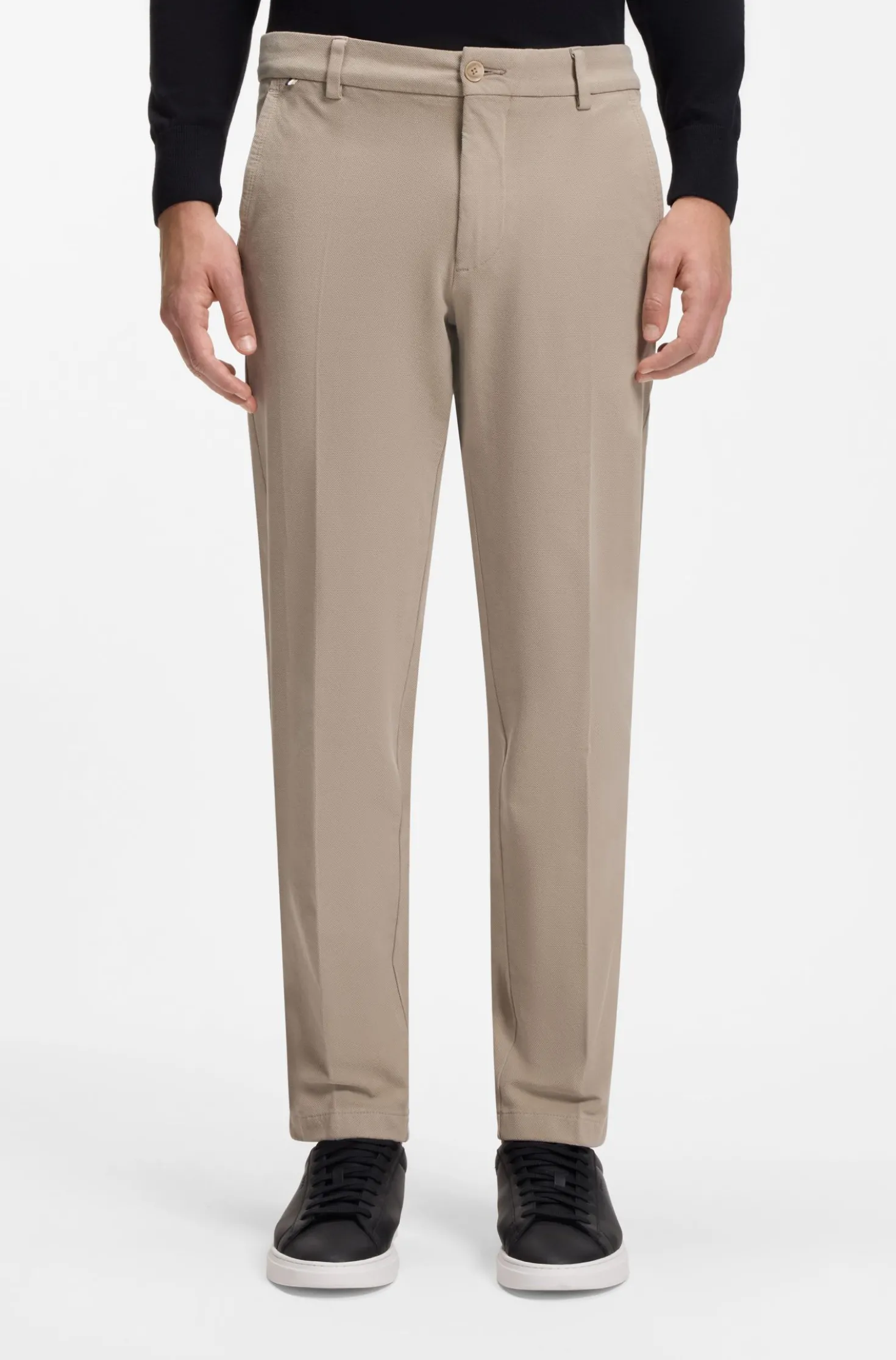Slim-fit heritage trousers in stretch cotton