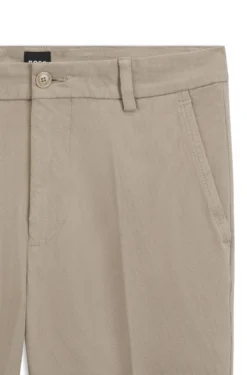 Slim-fit heritage trousers in stretch cotton