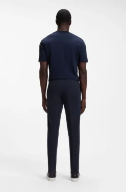 Slim-fit heritage trousers in stretch cotton