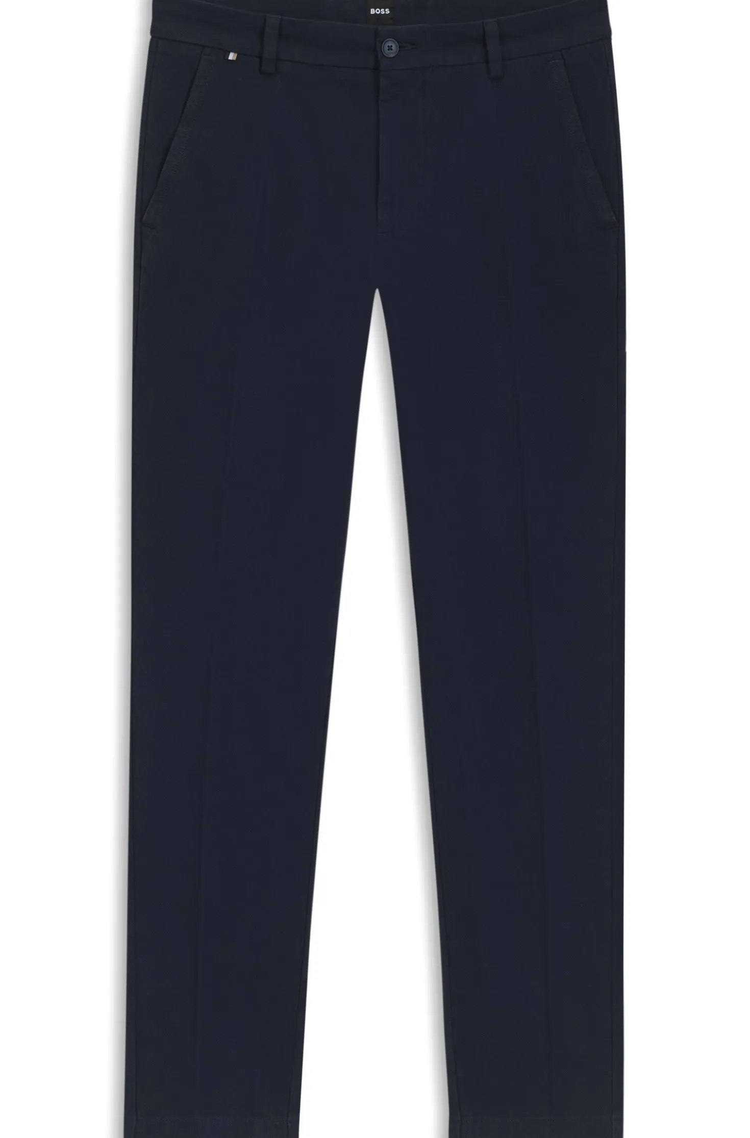 Slim-fit heritage trousers in stretch cotton
