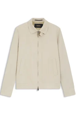 Slim-fit jacket in linen