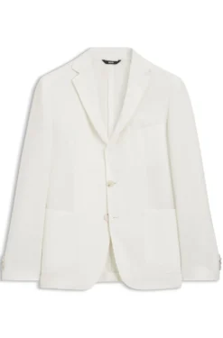 Slim-fit jacket in micro-pattern cloth