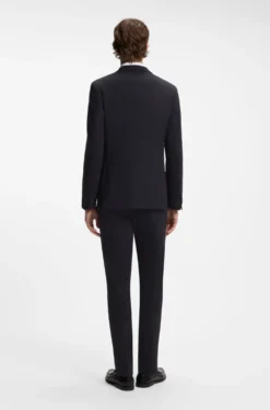 Slim-fit jacket in performance-stretch jersey