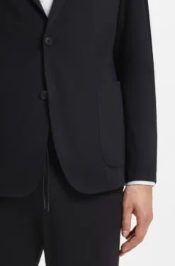 Slim-fit jacket in performance-stretch jersey