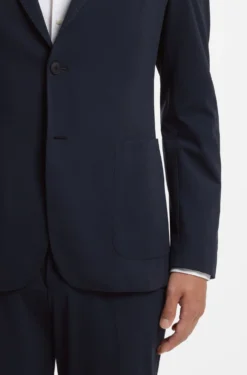 Slim-fit jacket in performance-stretch jersey