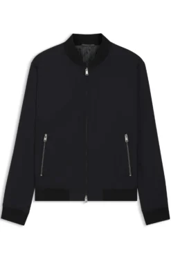 Slim-fit jacket in performance-stretch jersey