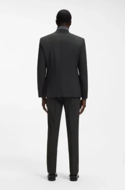 Slim-fit jacket in stretch wool