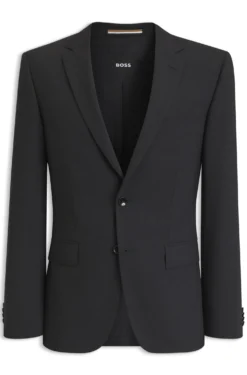 Slim-fit jacket in stretch wool