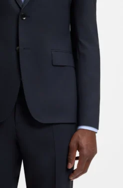 Slim-fit jacket in stretch wool