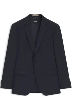 Slim-fit jacket in stretch wool