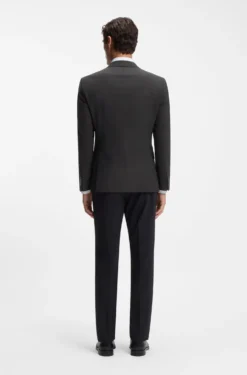 Slim-fit jacket in stretch wool
