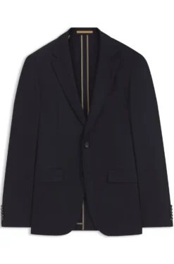 Slim-fit jacket in virgin wool and cashmere