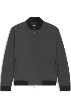 Slim-fit jacket in wrinkle-resistant fabric