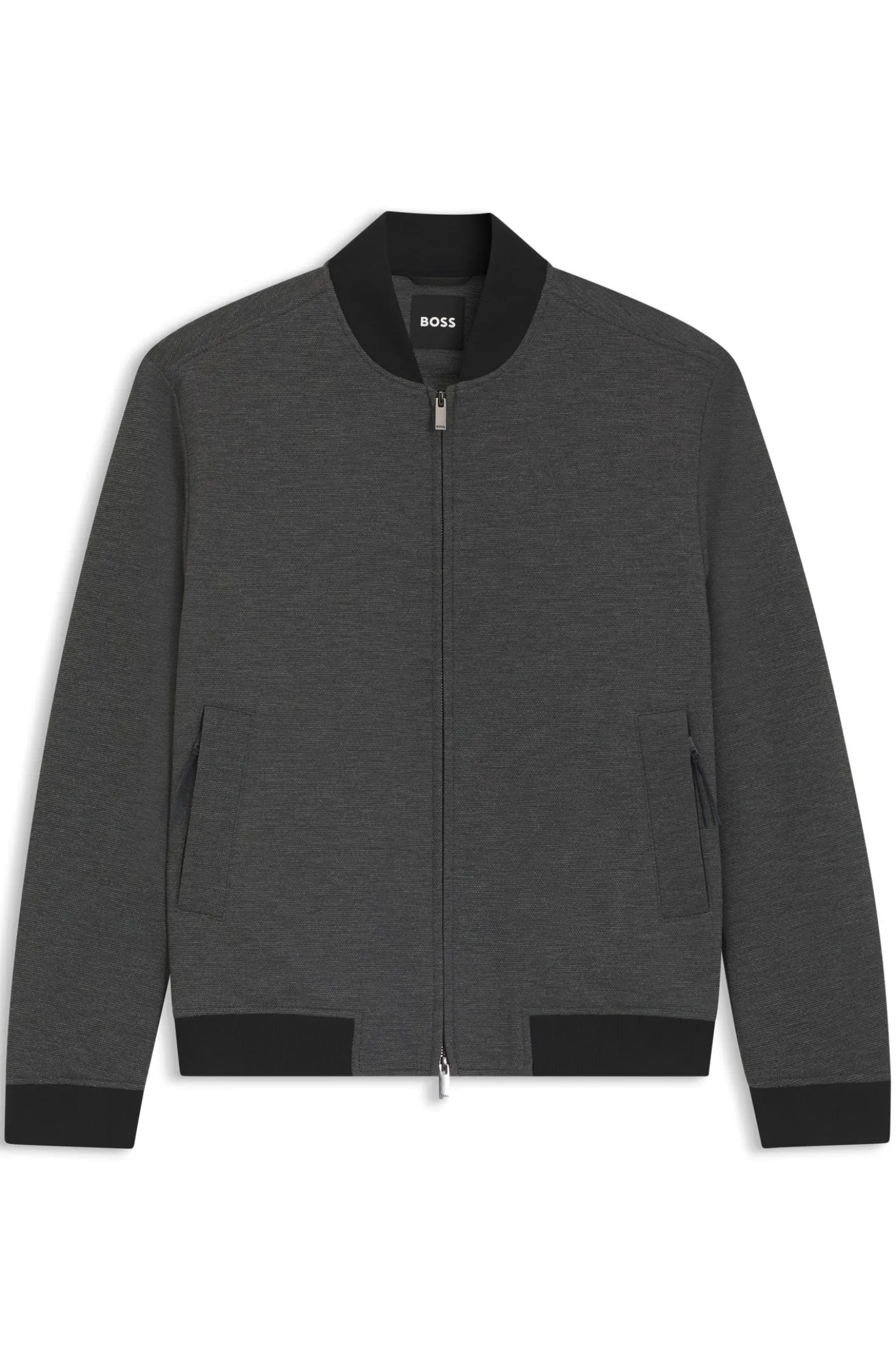 Slim-fit jacket in wrinkle-resistant fabric