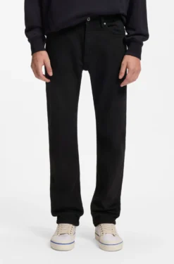 Slim-fit jeans in black stretch denim