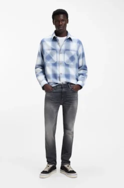 Slim-fit jeans in grey stretch denim