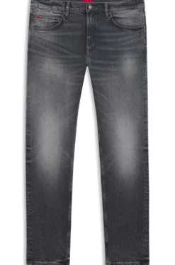 Slim-fit jeans in grey stretch denim