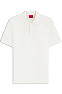 Slim-fit polo in mercerized cotton
