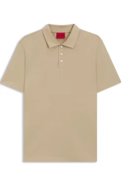 Slim-fit polo in mercerized cotton