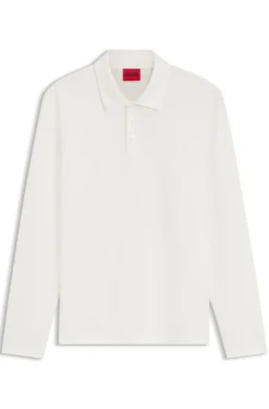 Slim-fit polo shirt in mercerised cotton