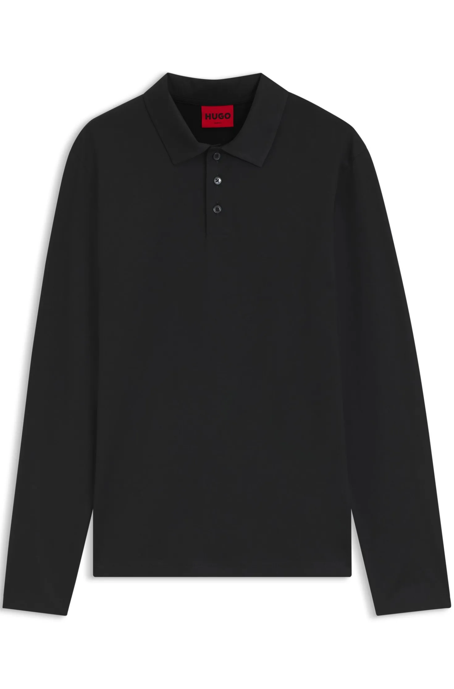 Slim-fit polo shirt in mercerised cotton