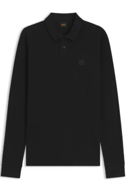 Slim-fit polo shirt in stretch-cotton piqué