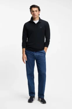 Slim-fit polo shirt in stretch-cotton piqué