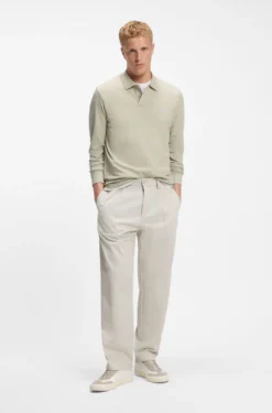 Slim-fit polo shirt in stretch-cotton piqué