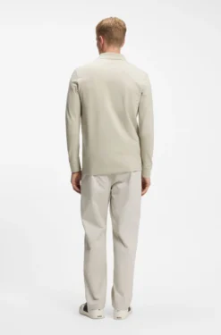 Slim-fit polo shirt in stretch-cotton piqué