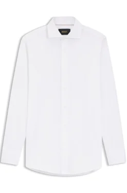 Slim-fit shirt in Italian-made cotton