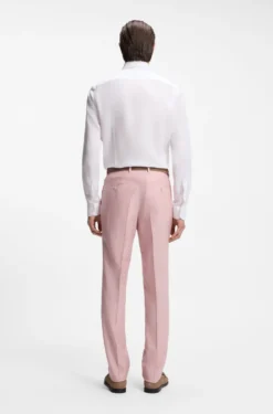 Slim-fit shirt in Italian-made linen