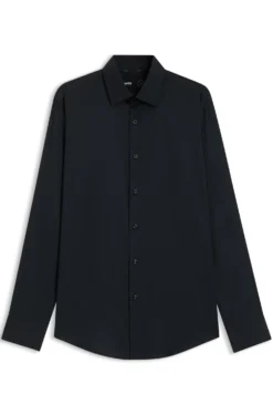 Slim-fit shirt in performance-stretch twill