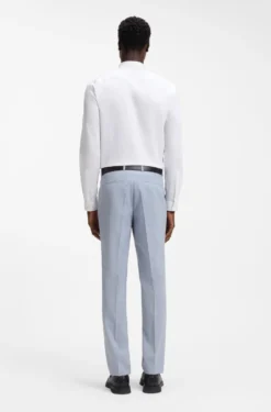 Slim-fit shirt in stretch cotton