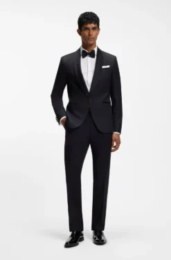 Slim-fit shirt in stretch-cotton twill