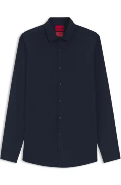 Slim-fit shirt in stretch twill