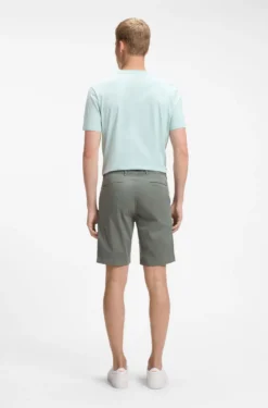 Slim-fit shorts in stretch-cotton twill