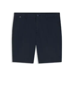 Slim-fit shorts in stretch-cotton gabardine