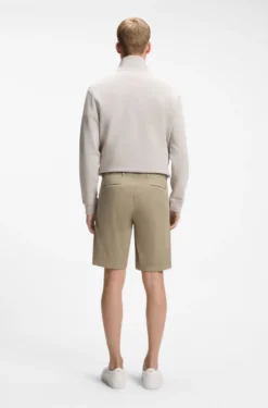Slim-fit shorts in stretch-cotton twill